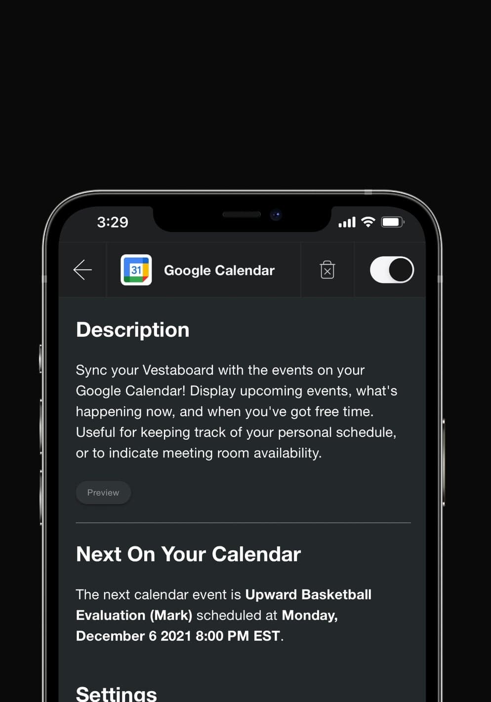 Stay up-to-date with your calendar