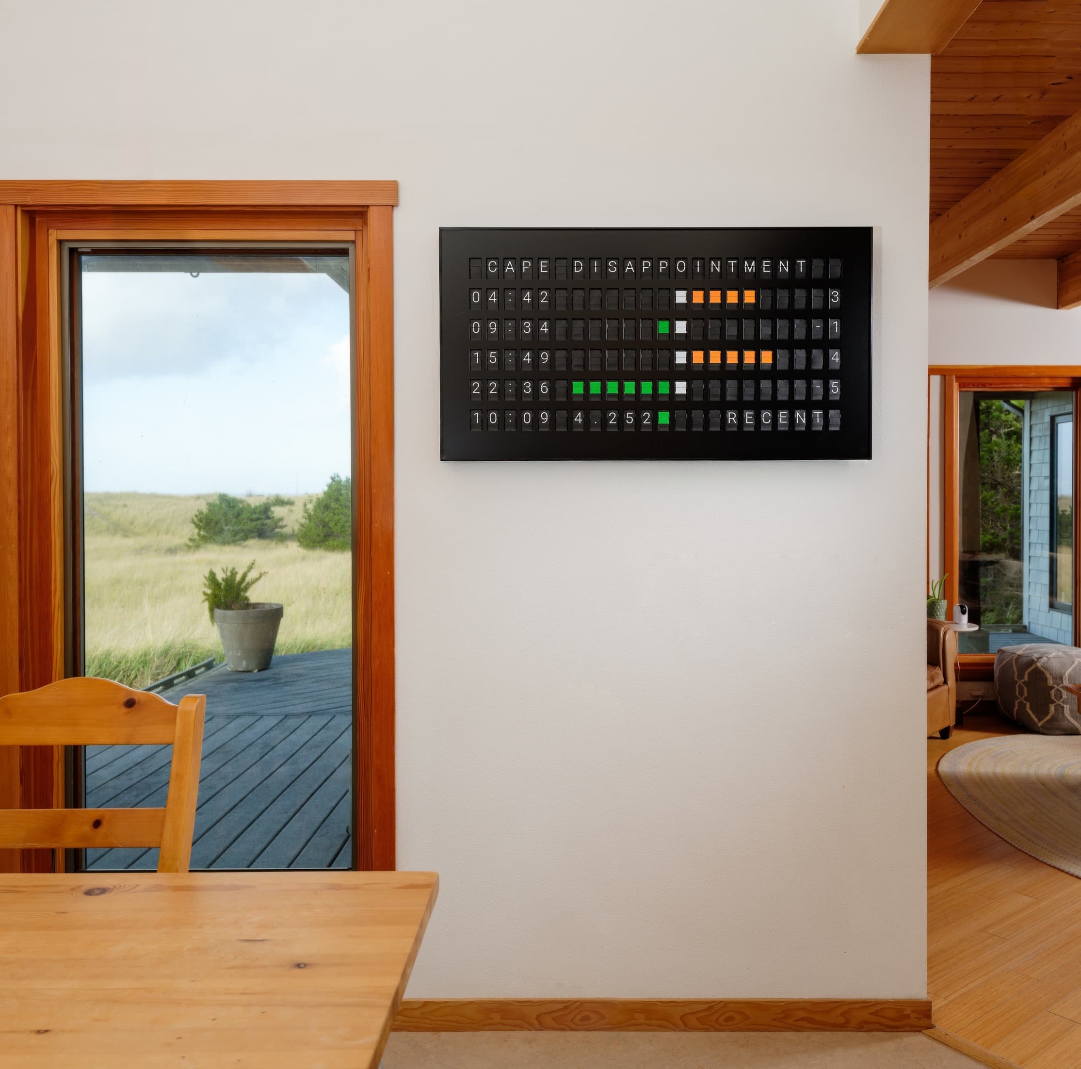 For Bernhard, Vestaboard is essential for living life by the beach
