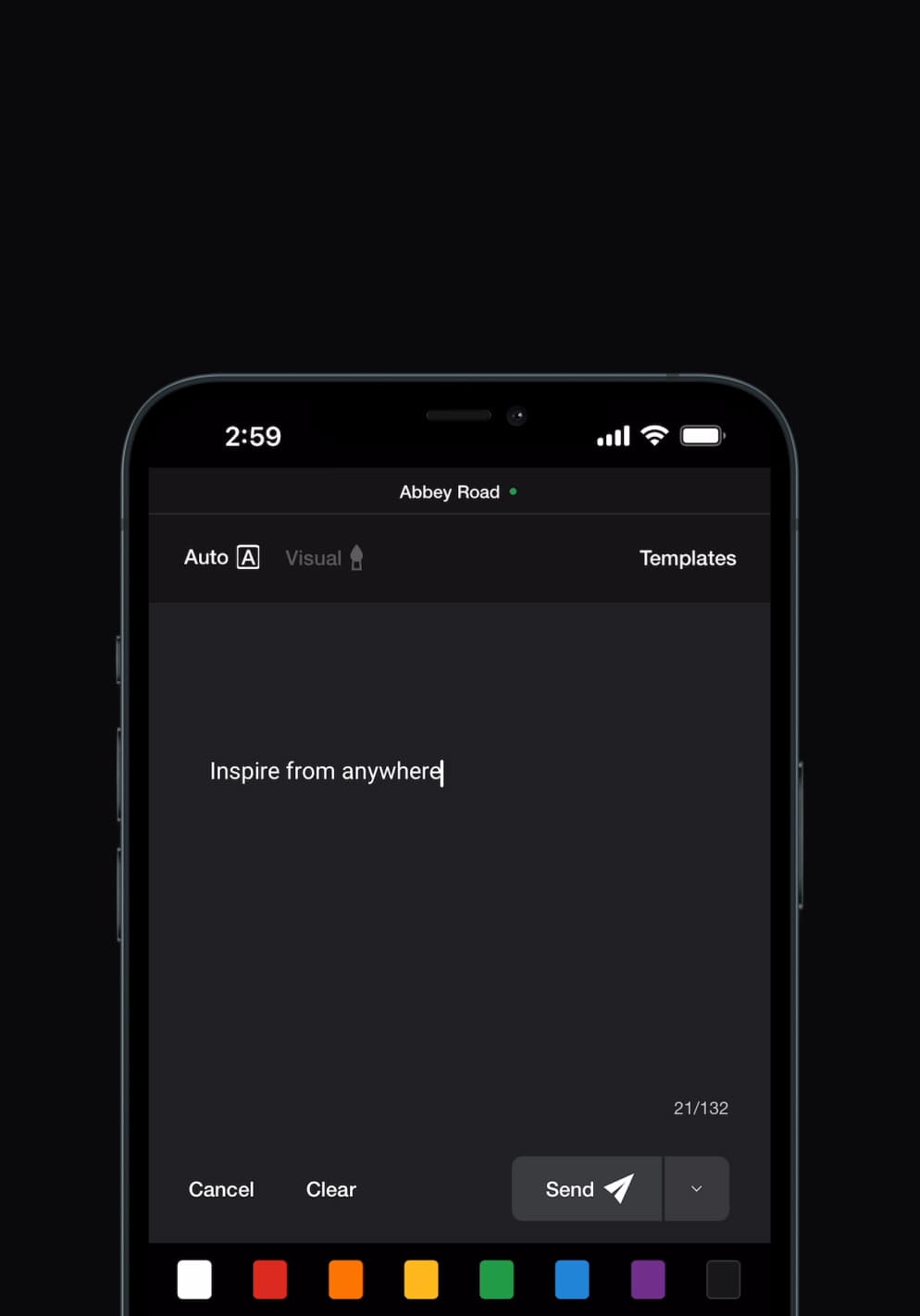 Let the app handle the formatting