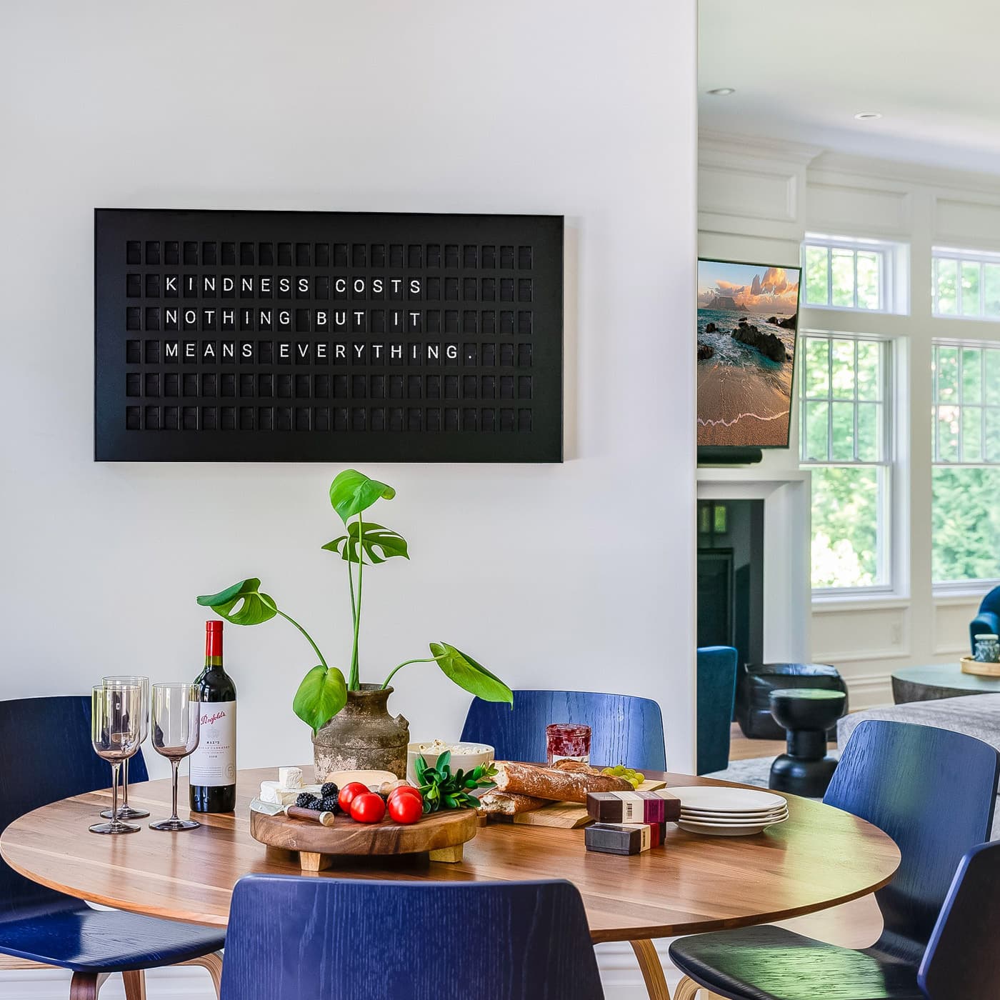 Vestaboard is the perfect finishing piece for designer and her client