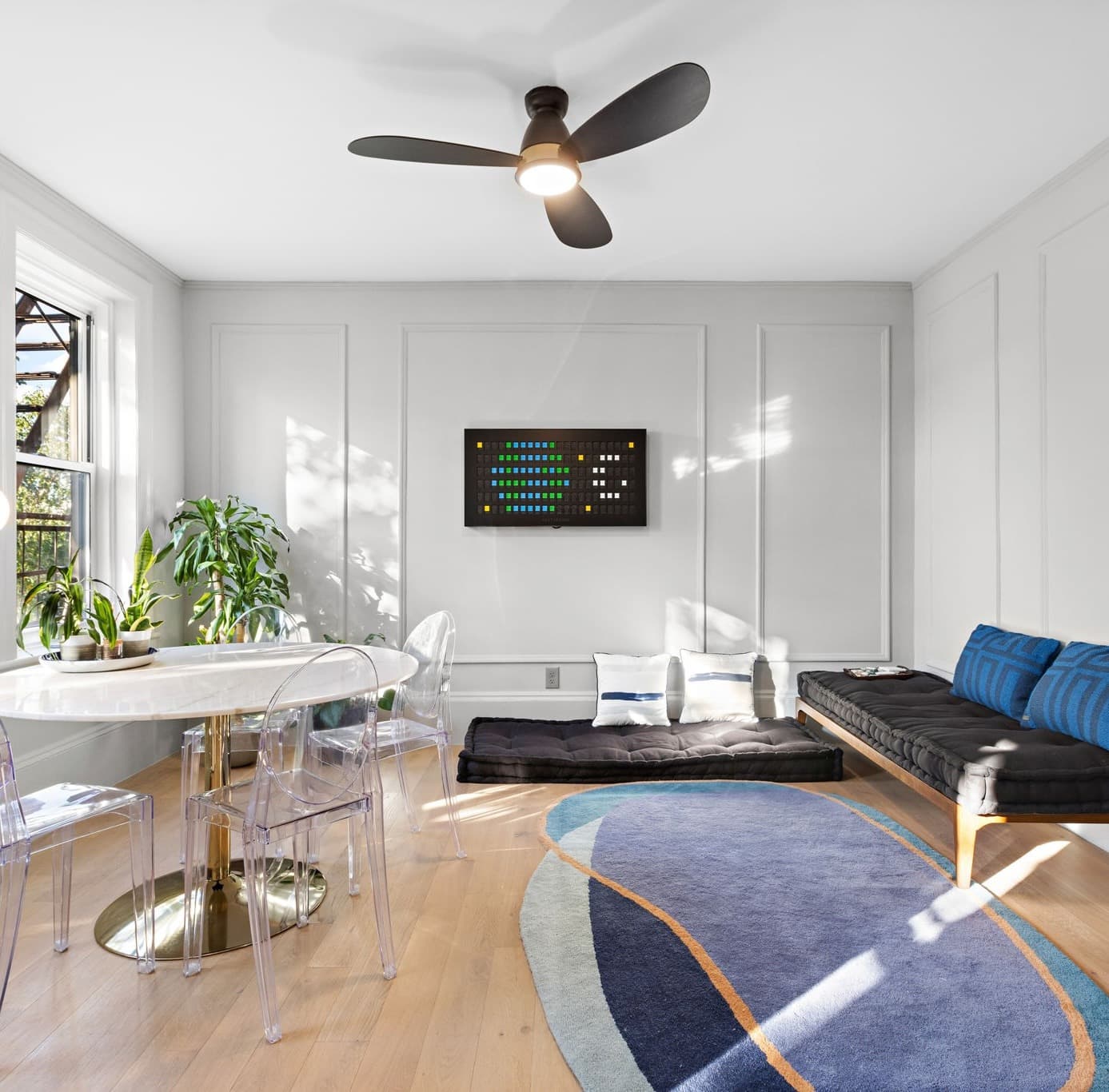 Architect Atif Qadir showcases Vestaboard in his contemporary Hoboken renovation