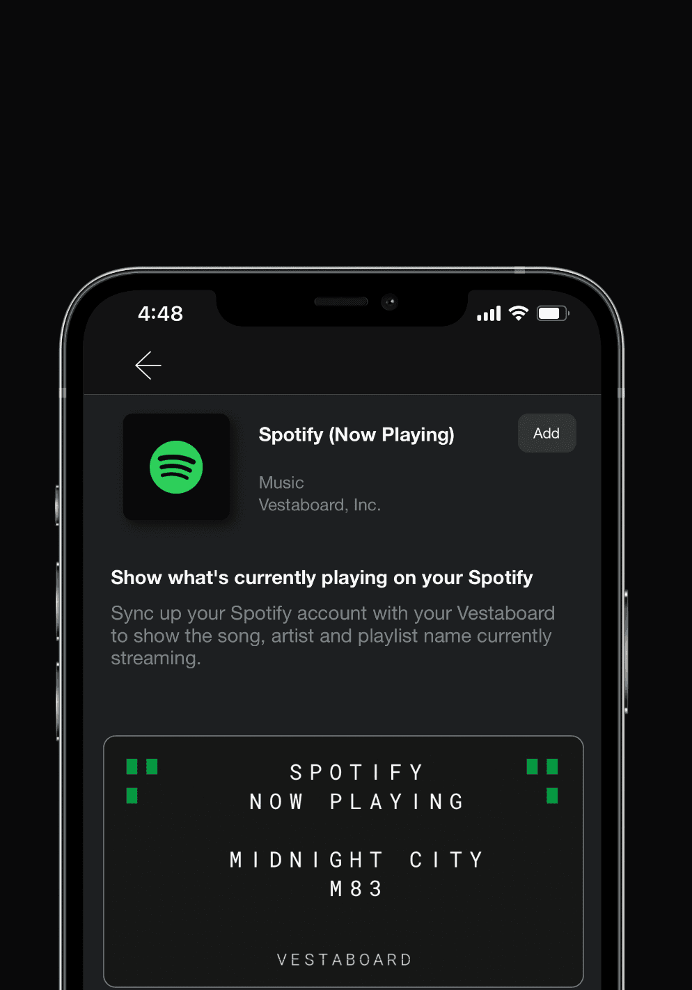 Show what’s now playing
