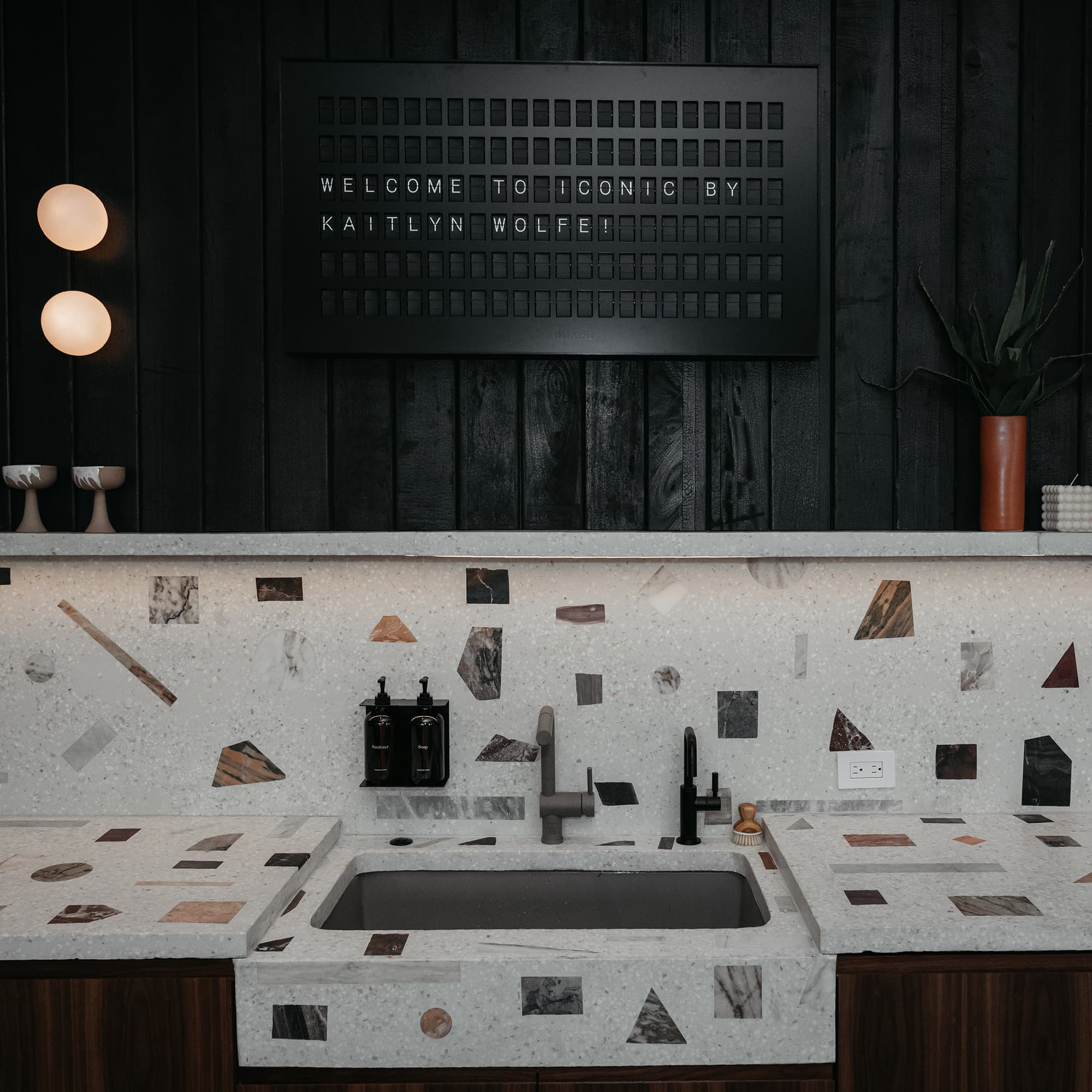 Interior designer chooses 'aesthetically stunning' Vestaboard for office