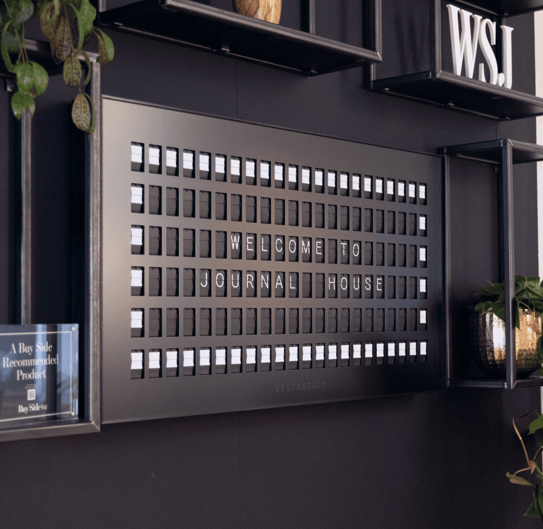 Wall Street Journal enhances live event experience with Vestaboard