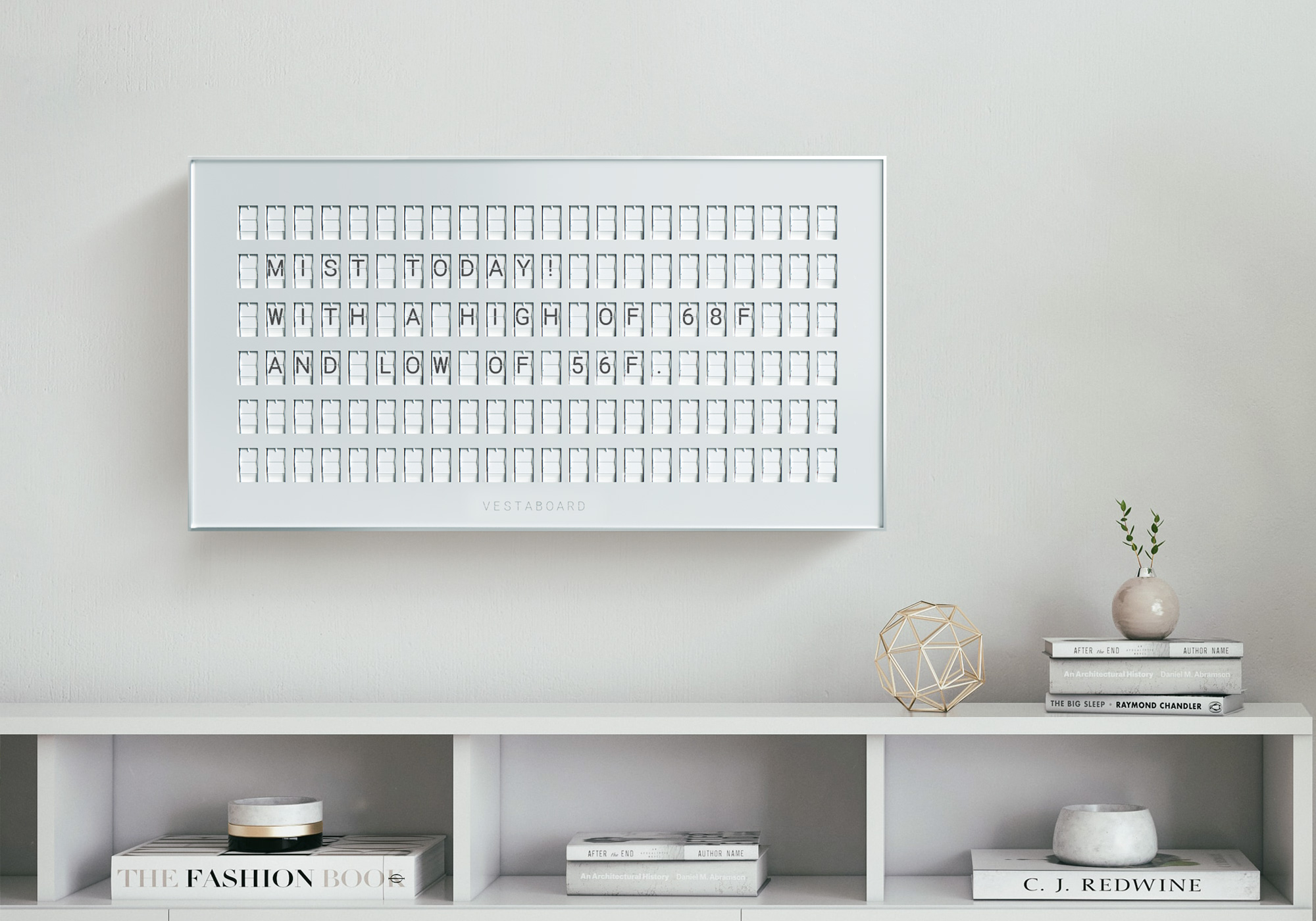 Vestaboard Message Board - Limited Edition White - Inspire from Anywhere with The Beautiful 42” Split-flap Display